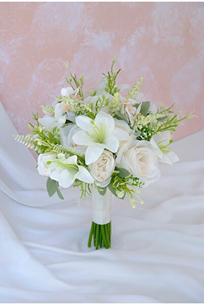 Uğur Gelin Buketi Lilyum Zambak Asaleti Gelin Buketi