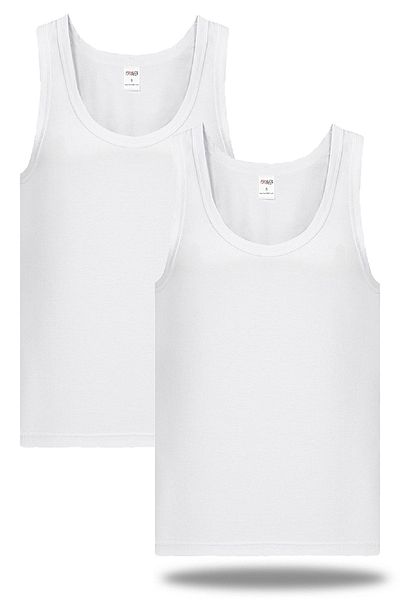 FSM1453 Men's Cotton Classic Colored Undershirt 2-Piece -407