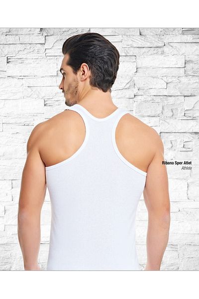 Tutku Ανδρικό αθλητικό εσώρουχο Elastan (lycra) 6 Pack White New Season