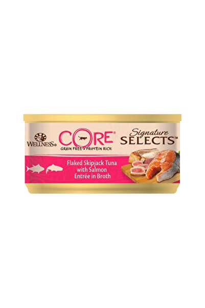 wellness طعام القطط المعلب Core Signature Selects Flaked Tuna and Salmon - 79...