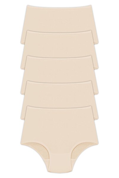 Soft Light Chiloți pentru femei cu talie foarte înaltă din bumbac, pachet de 5