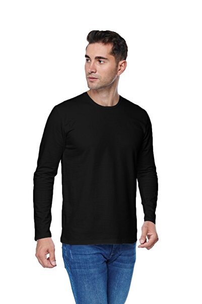 FSM1453 Ανδρικό βαμβακερό μακρυμάνικο φούτερ με δύο κλωστές -1060