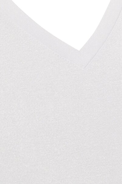 FSM1453 Men's Bamboo Cotton V-neck Short Sleeve Undershirt 2-Piece -441