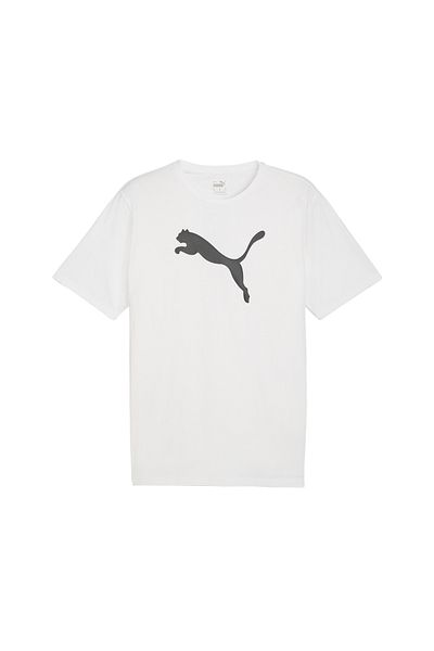 Puma Ανδρικό βαμβακερό μπλουζάκι με λογότυπο Teamrise - 65870504   Λευκός