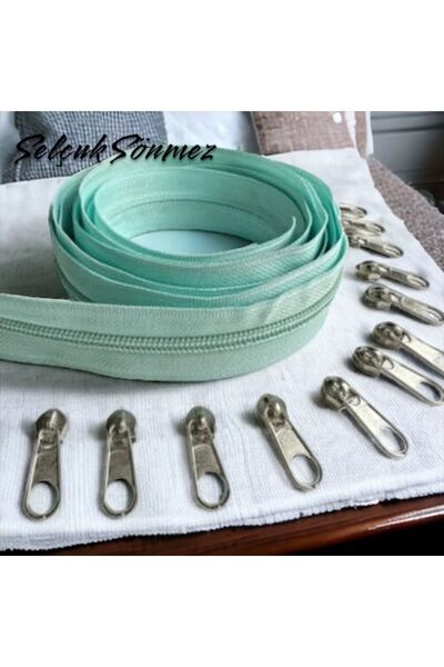 SELÇUK SÖNMEZ MİNT YEŞİLİ 10 METRE FERMUAR 20 ADET BAŞLIK