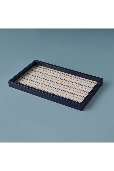 Bella Maison Δίσκος από γυαλί Marine Blue (22X37 CM)