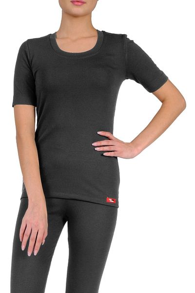 FSM1453 Set de lenjerie de corp cu mânecă scurtă, cu gât rotund, pentru femei