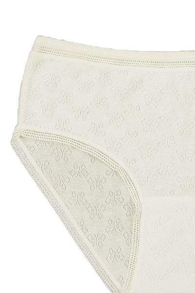 FSM1453 Women's Cotton Transfer Ribana Bato High Waist Lace Slip Panties -3003