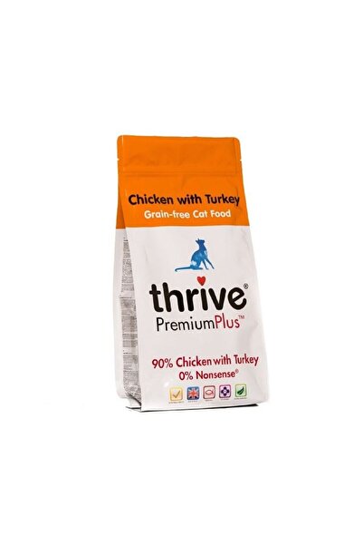 Thrive طعام القطط الجاف بالدجاج والديك الرومي، 1.5 كجم