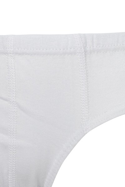 FSM1453 Boy's Cotton Ribbed Colorful Slip Panties 6 Pcs -220