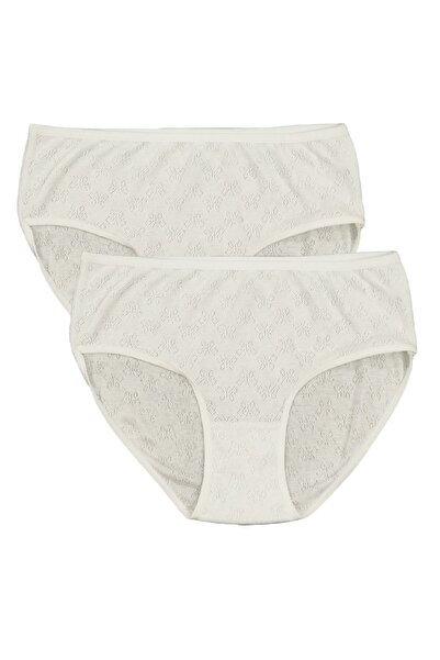 FSM1453 Women's Cotton Transfer Ribana Bato High Waist Slip Panties 6-Piece - 3001