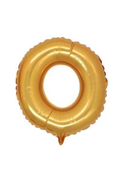 İkmal Gold Colored 76 Cm Foil Balloon - Letter O