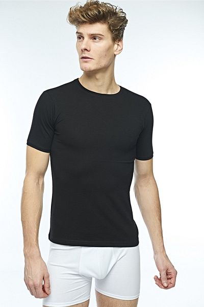 FSM1453 Ανδρικό βαμβακερό κοντομάνικο Lycra Top-1030