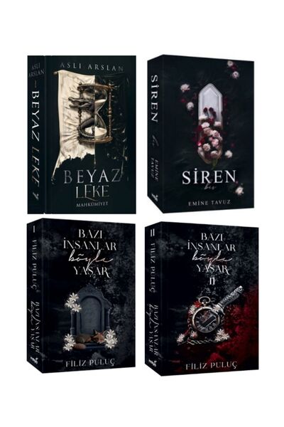 İndigo Kitap Beyaz Leke, Siren, Bazı İnsanlar Böyle Yaşar 1 ve 2 Karton Kapak