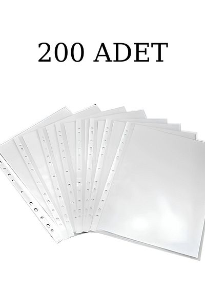 N'Pratik 2 Packs (200 Pcs) Durable and Convenient Transparent Bag File