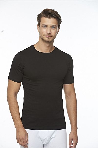 FSM1453 Ανδρικό βαμβακερό κοντομάνικο Lycra Top-1030