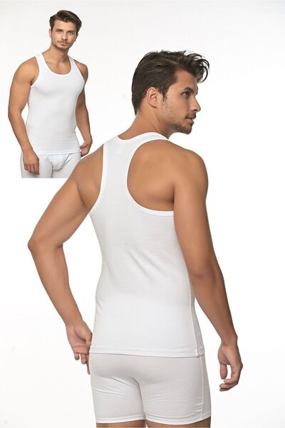 FSM1453 Чоловічий бавовняний слім-фіт кросовий спортивний майка -1050