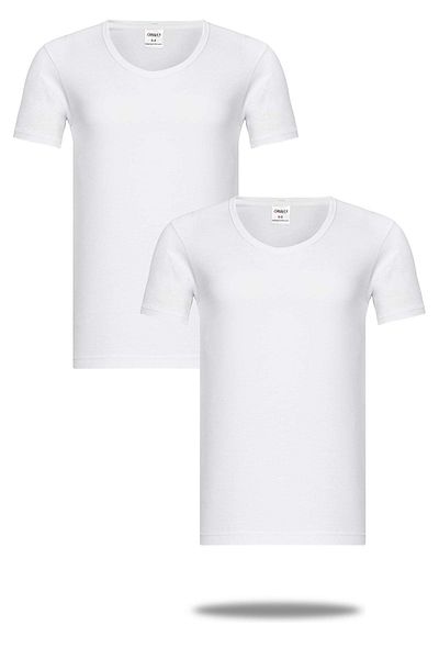 FSM1453 Men's Bamboo Cotton Short Sleeve Undershirt 2-pack -436