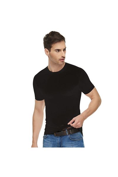 Tutku Elit Elt1301 / Elite Elastan Crew Neck (3 ΤΕΜ) |   Μαύρος