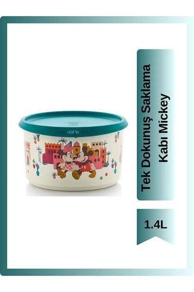 Tupperware One Touch Storage Container 1.4L Mickey