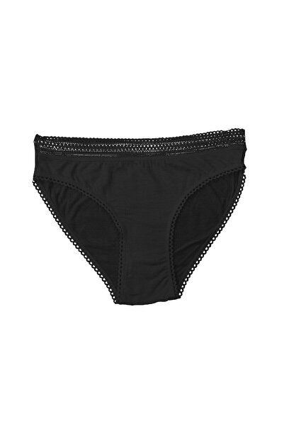 FSM1453 Γυναικεία Modal Normal Waist Bikini Lace Slip Lycra εσώρουχα 2 τεμαχίων -3032