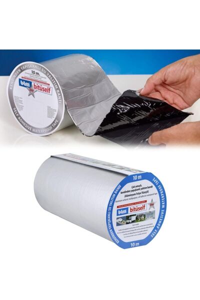 Btm Bitüself Folyolu Araç Oto Ses Su Yalıtım Bant Bandı 10 Metre X 15 Cm (pütürsüz Star Model)