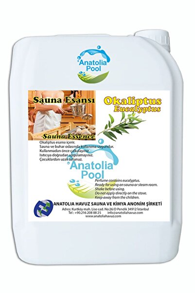 Sauna Buhar Esansı Okaliptus 5 Lt. ( Sauna Essence Eucalyptus )