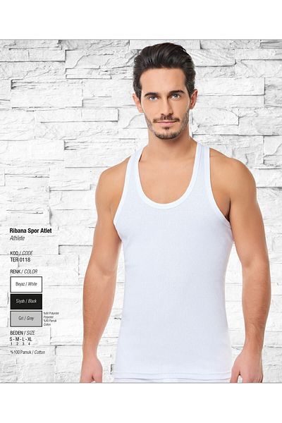 Tutku Ανδρικό αθλητικό εσώρουχο Elastan (lycra) 6 Pack White New Season