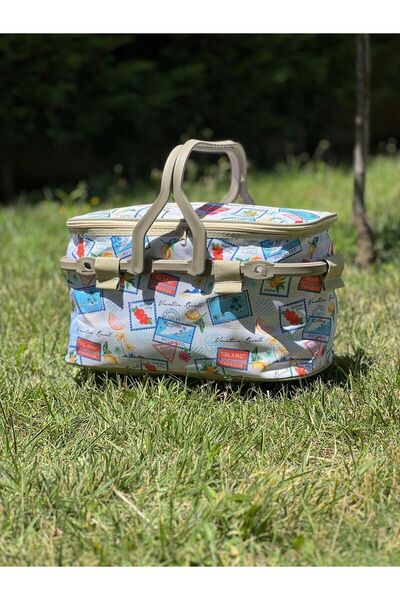 Kale Termos 25 LT Capacity Insulated Patterned Picnic Bag
