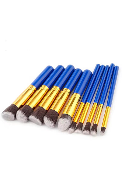 Moreva Set de 10 pensule de machiaj albastre - 10 pensule de machiaj