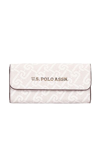 U.S. Polo Assn. Usc24433 Модел бяла дамска чанта тип портфейл