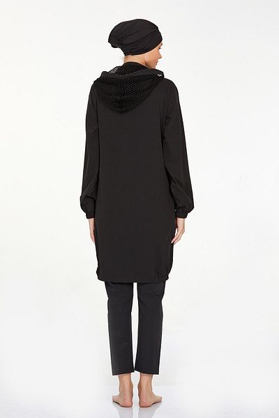 Adasea Kadıan Sports Hijab μαγιό - Ύφασμα αλεξίπτωτου κάτω και πάνω, διχτυωτή κουκούλα