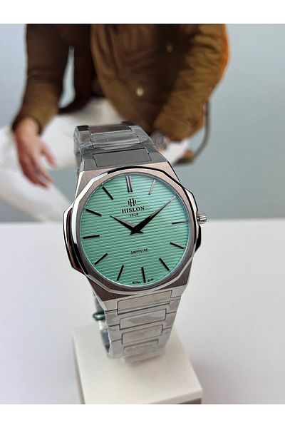 Hislon Classic Men's Wristwatch Groom Model Ultra Slim Sapphire (Anti-Scratch) Glass