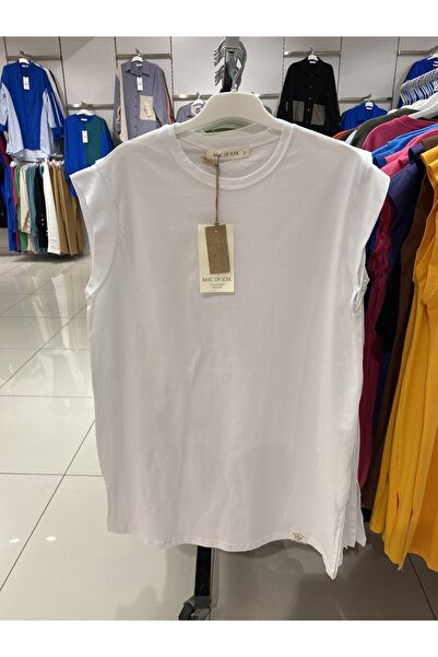 Soul Εσώρουχο από οργανικό βαμβάκι με μη μανίκια Tunik Ecru 30725