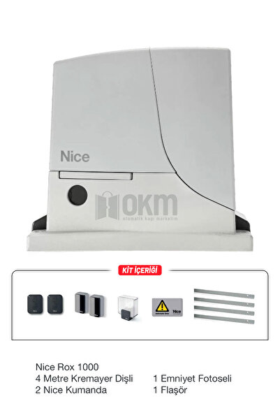 NİCE Rox 1000 Otomatik Kapı Motoru (kit Paket)