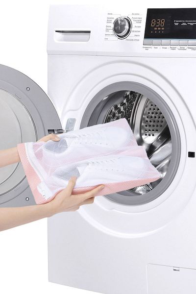 Ocean Home Textile 3 Pieces Pink Zippered Shoe Laundry Net Bag 35x40