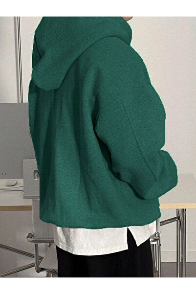 GENIUS STORE Hanorac supradimensionat pentru bărbați cu glugă - 3 fire ridicate