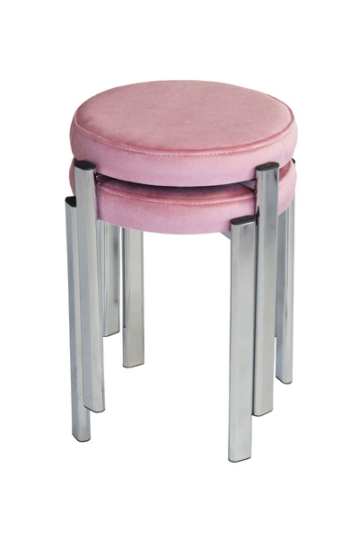 Polo home,school and workplace stool (2 Pieces) (Mounted Submission)Chrome plated profile foot