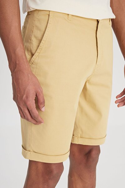 Lee Regular Fit Normal Kesim Normal Bel Camel Şort