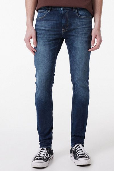 Lee Luke Slim Fit Slim Fit Low Waist Dark Blue Stretchy Jean Jeans