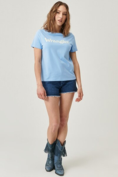 WRANGLER Regular Fit Normal Kesim Yüksek Bel %100 Pamuk Jean Şort