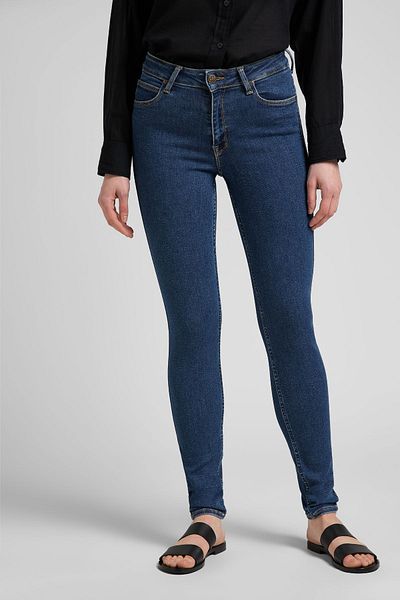 Lee Skinny-Fit-Jeans mit hoher Taille – Slim-Fit-Hose