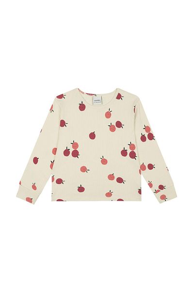 Antebies Apple Strap Long Sleeve Pajama Set