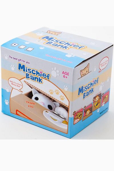 GİLLİ STORE Касичка за пари, ядеща крадец, котка, крадец - подарък