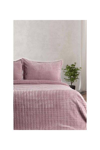 Çeyiz Diyarı Merinos Modern Line - Double Powder Blanket Set