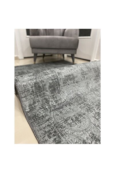 Dinarsu Kaymaz Taban Halı Yolluk Nevra Assos Gri