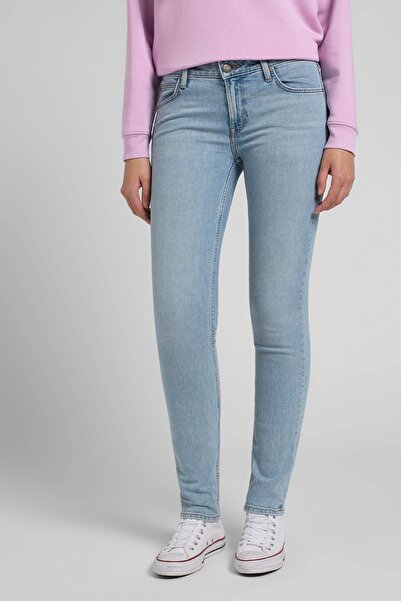 Lee Super Skinny Fit Dar Kesim Dar Paça Scarlett Kadın Buz Mavisi Pamuklu Esn...