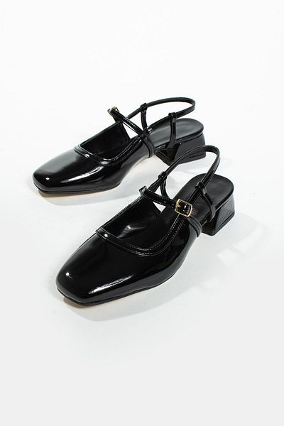 DUXAL SHOES William Tüvid Λεπτομερείς γυναικείες μπαλαρίνες - Blunt Toe, κοντό τακούνι