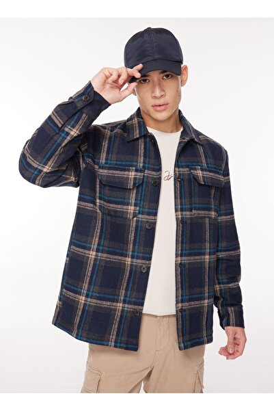 WRANGLER Вільний крій, зручний крій, темно-синій, еко-шерсть, куртка-жакет