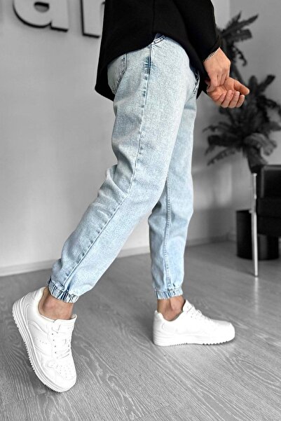 NO61 MAN Τζιν που πλένεται με οξύ με ελαστικό πόδι